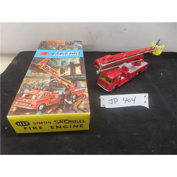 Corgi #1127 Snorkel Fire Engine, New in Box, 3 3/4" x 9" x 1 3/4"
