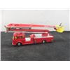 Image 2 : Corgi #1127 Snorkel Fire Engine, New in Box, 3 3/4" x 9" x 1 3/4"