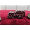 Image 3 : 1940s London Toy Car, Missing 1 Axel and Tires, 1 Dublo Denry Toy Truck, 1 Lesney Refuse Collector