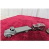 Image 6 : 1940s London Toy Car, Missing 1 Axel and Tires, 1 Dublo Denry Toy Truck, 1 Lesney Refuse Collector