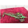 Image 2 : Metal John Deere Wagon and John Deere Plow, Die-Cast, Has Coulter, No Plow Shares, 1/16 Scale