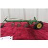 Image 3 : Metal John Deere Wagon and John Deere Plow, Die-Cast, Has Coulter, No Plow Shares, 1/16 Scale