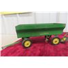 Image 4 : Metal John Deere Wagon and John Deere Plow, Die-Cast, Has Coulter, No Plow Shares, 1/16 Scale