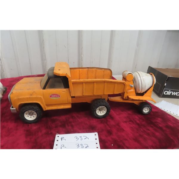 Tonka Metal Truck and Cement Mixer, 18" Total Length