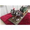 Image 2 : Draft Horses with H&M Grain Wagon Display, 24" Long, in Fitted Box