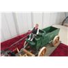 Image 6 : Draft Horses with H&M Grain Wagon Display, 24" Long, in Fitted Box
