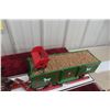 Image 6 : Draft Horses with H&M Bob Sleigh Grain Wagon Display, 30" Long