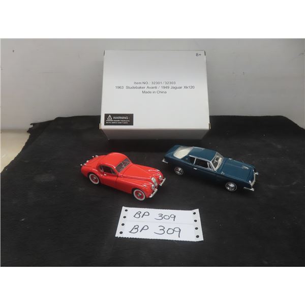 1963 Studebaker Avaiti and 1999 Jaguar XK120, 1/24 Scale