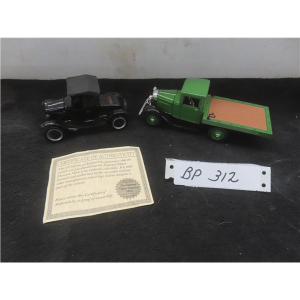 1934 Ford Flatbed Truck and 1925 Ford Model T Police Car