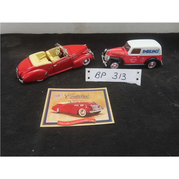 Golden Edition: 1940 Ford Ambulance and 1940 Cadillac Convertible Series 62