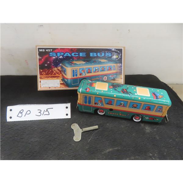 Key Windup Space Bus in Box with Key