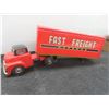 Image 11 : Fast-Freight-Express Friction Truck and Trailer, Made in Japan (Trailer Missing Rear Wheels)