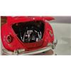 Image 6 : 5 Volkswagen Beetles - Largest is 1957 Beetle 1/24, 1999 BBurago, 2 Small, Transformer Beetle.