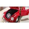 Image 7 : 5 Volkswagen Beetles - Largest is 1957 Beetle 1/24, 1999 BBurago, 2 Small, Transformer Beetle.