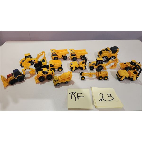 14 Assorted CAT Construction Vehicles.