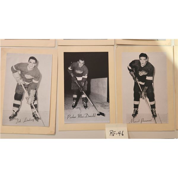 10 Group 2 Beehive NHL Photos 1944-63: Detroit Red Wings.