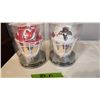 Image 1 : 2 NHL Goalie Masks – Devils & Panthers – 5.5" x 7.5".