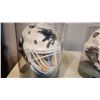Image 2 : 2 NHL Goalie Masks – Sharks & Avalanche – 5.5" x 7.5".