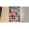 Image 3 : 10 1995-96 (66-67) Parkie Reproduction Coins – Set of 30 NHL Team Caps.
