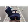 Image 3 : Kids Antique Rocking Chair – Recovered – Seat 11", Back 24", Width 16".