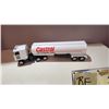 Image 1 : Castrol Chevy Titan Highway Truck + Oil Tanker 18" Metal.