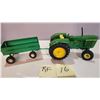 Image 1 : John Deere 5020 Diesel Die-Cast 1/16 + Metal Trailer.