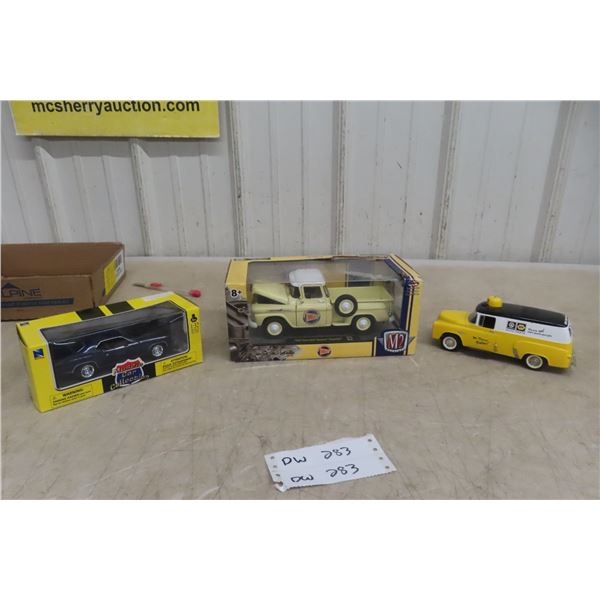 Three Model Vehicles: 1958 Chevrolet Apache 1/24 Scale and More