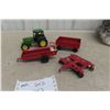 Image 1 : Die-Cast John Deere Tractor with Loader and Farm Equipment