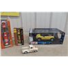 Image 1 : Maisto 1/18 Die-Cast Mini Cooper with Two Gas Station Box Sets, Bonus Items, and Truck