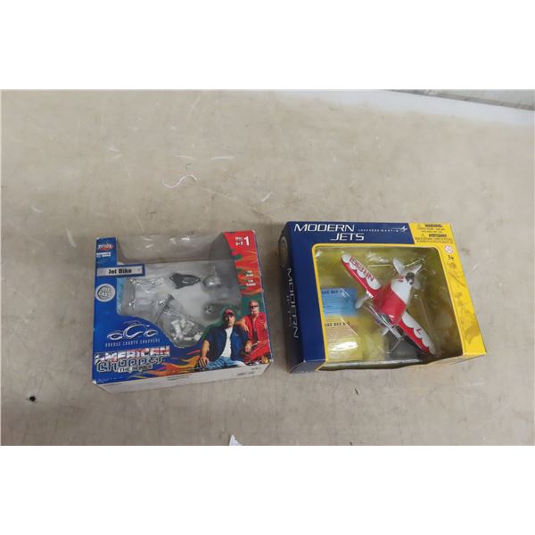 American Chopper Jet Bike in Package Plus Modern Jets Lockheed Martin 1/100 in Package