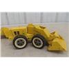 Image 10 : Two Metal Toy Tanks: T-6 Crawler (10" Long) and Wheel Loader (10 1/2" Long)