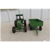 Image 4 : Ertl John Deere Tractor and Wagon Combine – 19" Long – 1/18 Scale