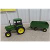 Image 5 : Ertl John Deere Tractor and Wagon Combine – 19" Long – 1/18 Scale
