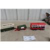 Image 1 : Corgi Toys Deluxe Bumper Car Carrier with Two Die-Cast Trailers – 7" Long