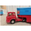 Image 15 : Four Corgi Toys Chipperfields Die-Cast Truck-and-Trailer Animal Haulers – Largest 10" Long