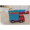 Image 2 : Four Corgi Toys Chipperfields Die-Cast Truck-and-Trailer Animal Haulers – Largest 10" Long