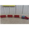 Image 1 : Four Corgi Major Toys Trucks with Three Circus Animals – 5" Truck and 6" Trailer