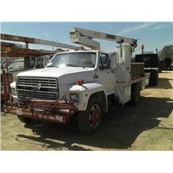 1991 FORD F600 S/A BUCKET TRUCK