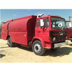 1985 MACK S/A FUEL & LUBE TRUCK