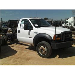 2006 FORD F550 S/A CAB & CHASSIS