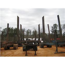 SHOPBUILT 3 BOLSTER LOG TRAILER (BILL OF SALE