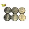 Image 2 : 6x 1867-1967 Canadian Feline Silver Quarter