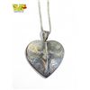 Image 2 : Silver Heart Pendant On Silver .925 Box Chain