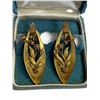 Image 2 : Incredible Art Nouveau / Art Deco 10k Gold Earrings
