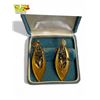 Image 3 : Incredible Art Nouveau / Art Deco 10k Gold Earrings