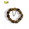 Image 1 : Antique 18k Gold Operculum Shell Asian Bracelet