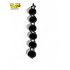 Image 1 : Vintage Silver Tone Necklace With 6x Black Stone Details