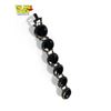 Image 2 : Vintage Silver Tone Necklace With 6x Black Stone Details