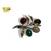 Image 2 : Vintage BB Signed 12kt Gold Filled Brooch With 4 Stones