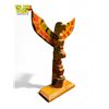 Image 2 : Vintage First Nations Hand Carved & Painted Totem Pole "Alert-Bay"